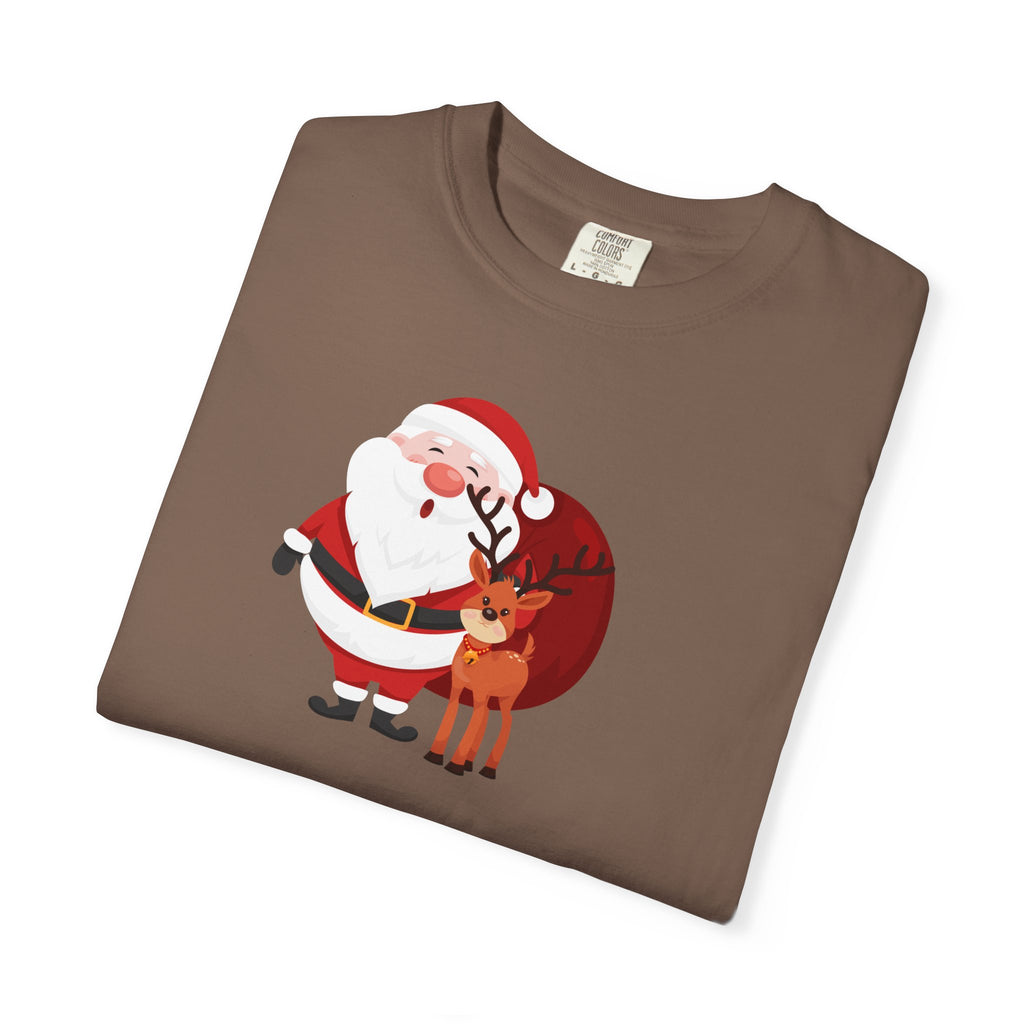 Most Likely To Blame The Dog Christmas T-Shirt — Santa & Reindeer Holiday Tee