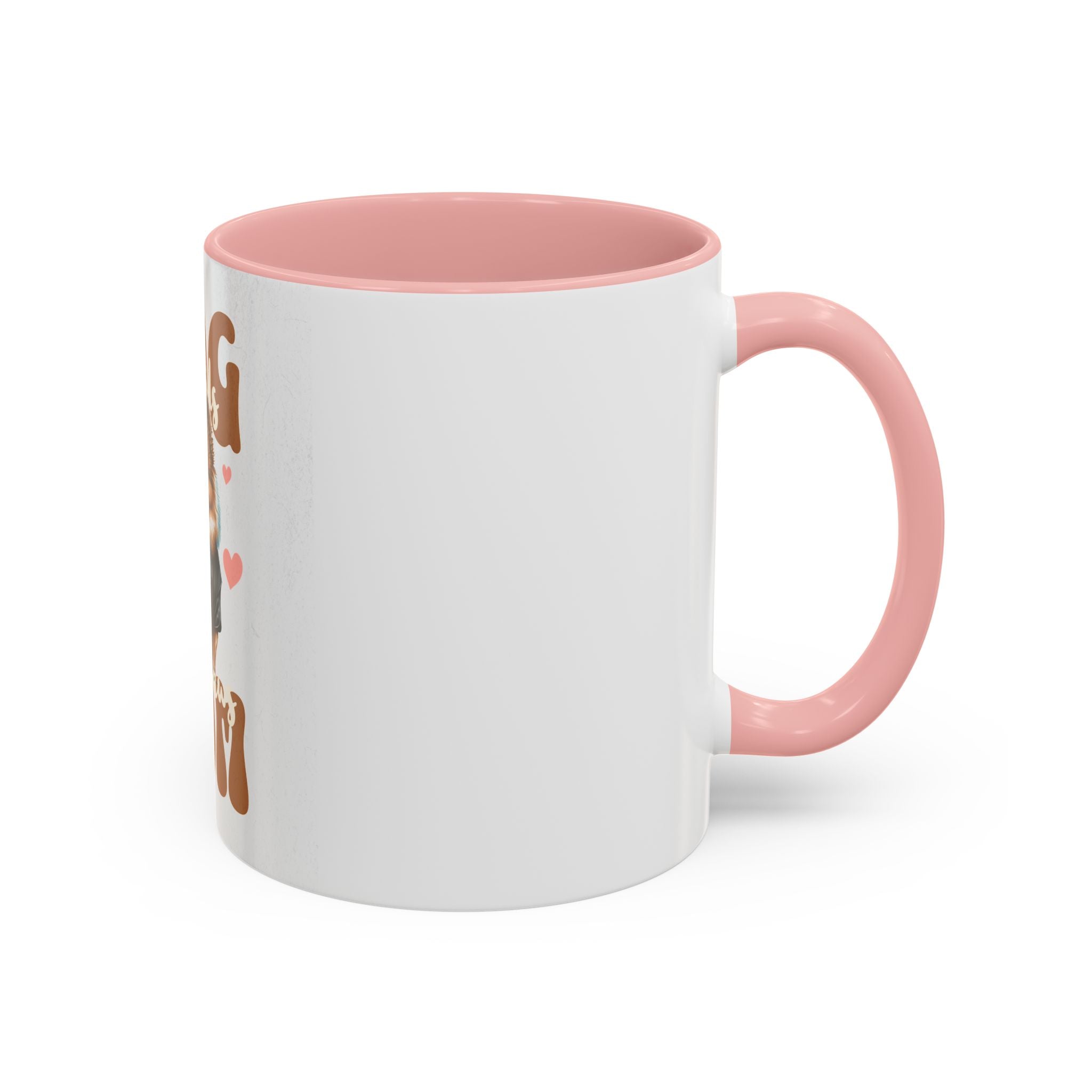 Dog Mom Coffee Mug, Funny Dog Lover Gift, Cute Pet Owner Cup, Pomeranian Mug, Black Handle Coffee Cup