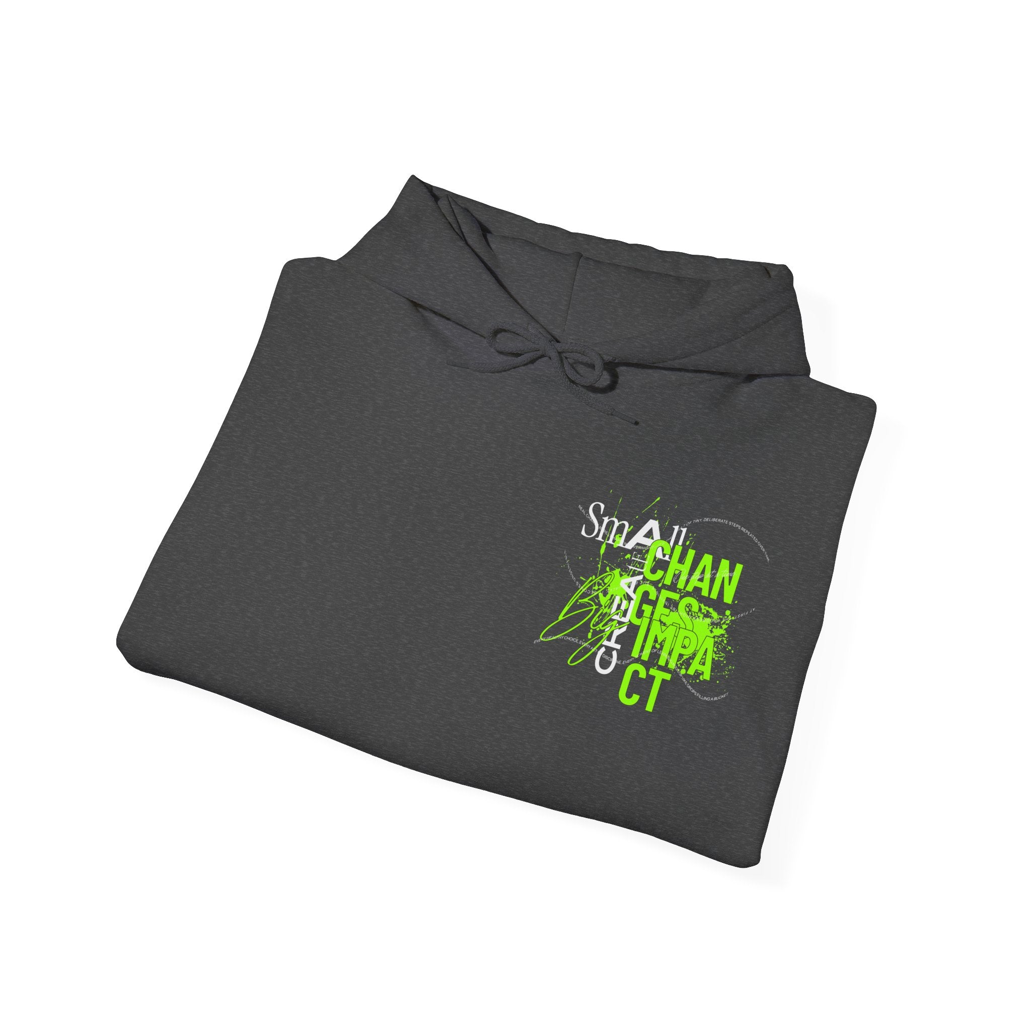 Big Impact Unisex Hoodie, Motivational Sweatshirt, Cozy Gift for Her/Him, College Spirit, Casual Wear, Eco-Friendly Fashion