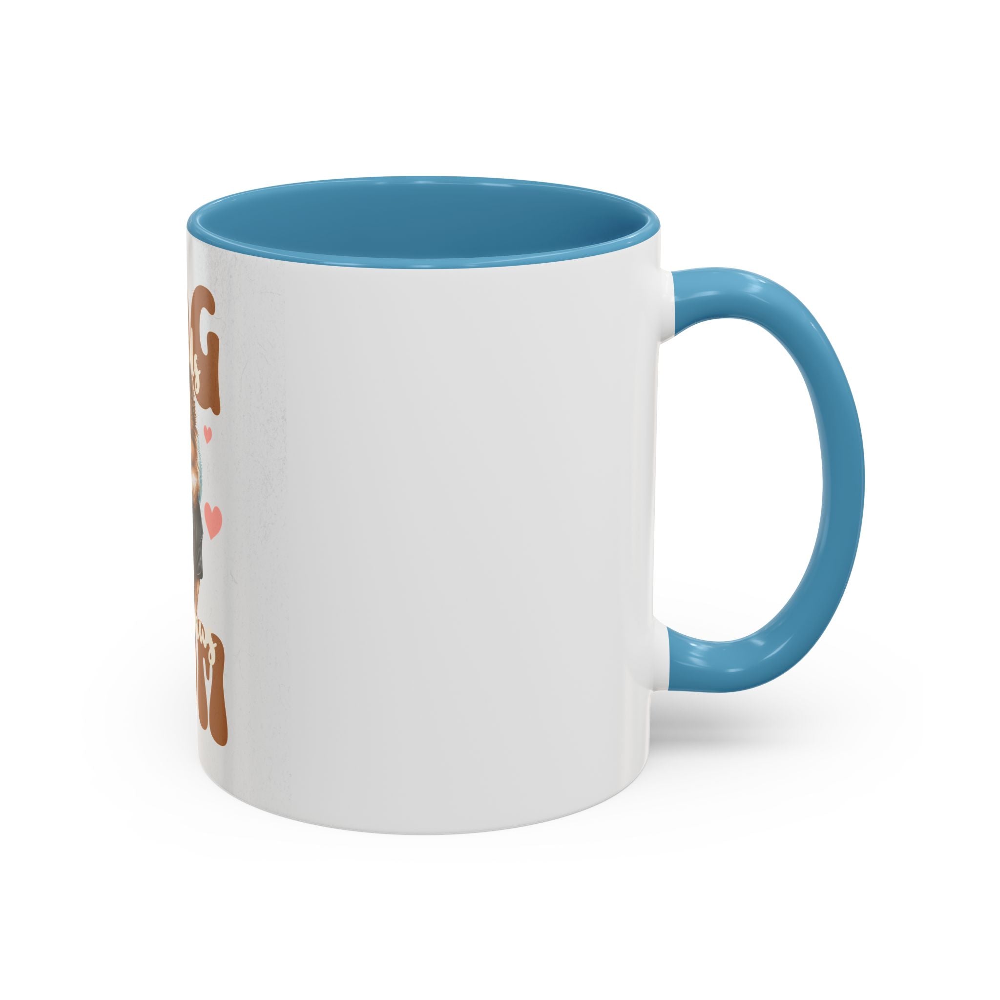 Dog Mom Coffee Mug, Funny Dog Lover Gift, Cute Pet Owner Cup, Pomeranian Mug, Black Handle Coffee Cup