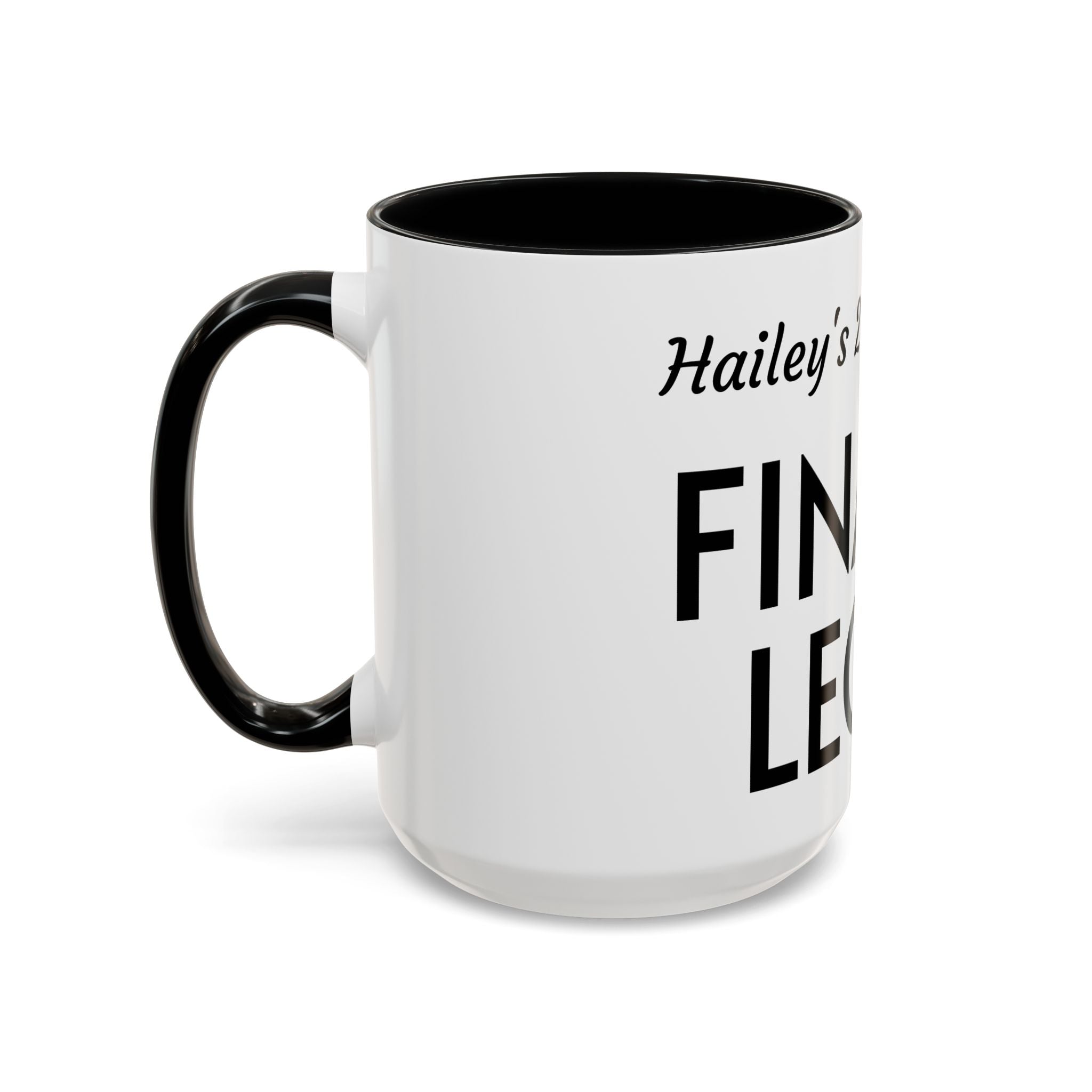 Finally Legal Coffee Mug — Personalized 21st Birthday Accent Mug