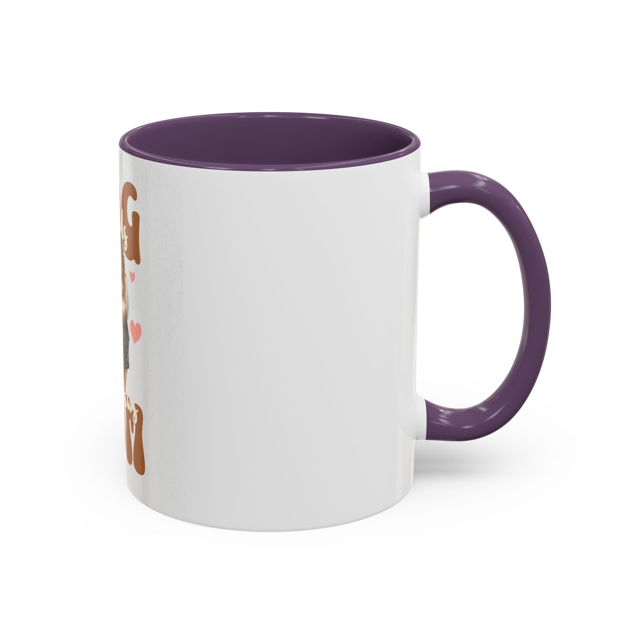 Dog Mom Coffee Mug, Funny Dog Lover Gift, Cute Pet Owner Cup, Pomeranian Mug, Black Handle Coffee Cup