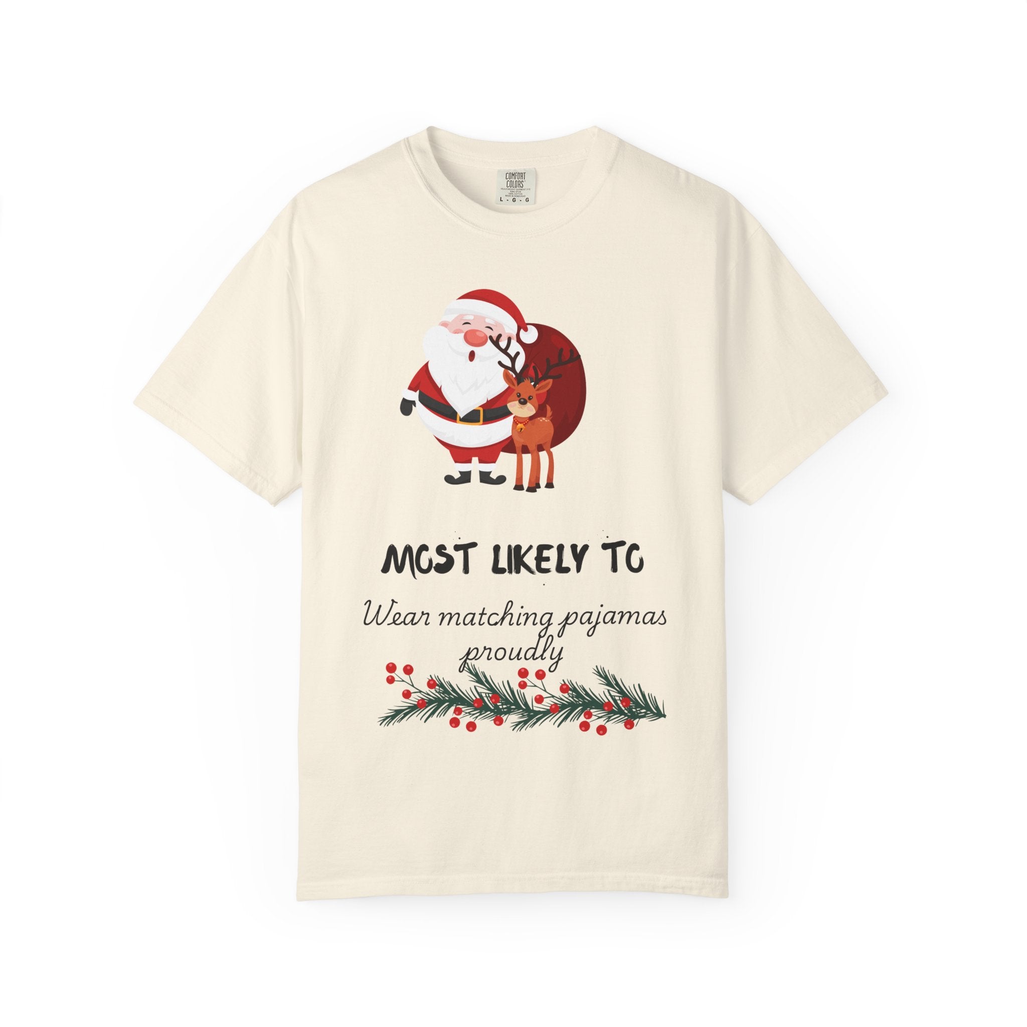 Christmas 'Most Likely To Wear Matching Pajamas Proudly' T-Shirt