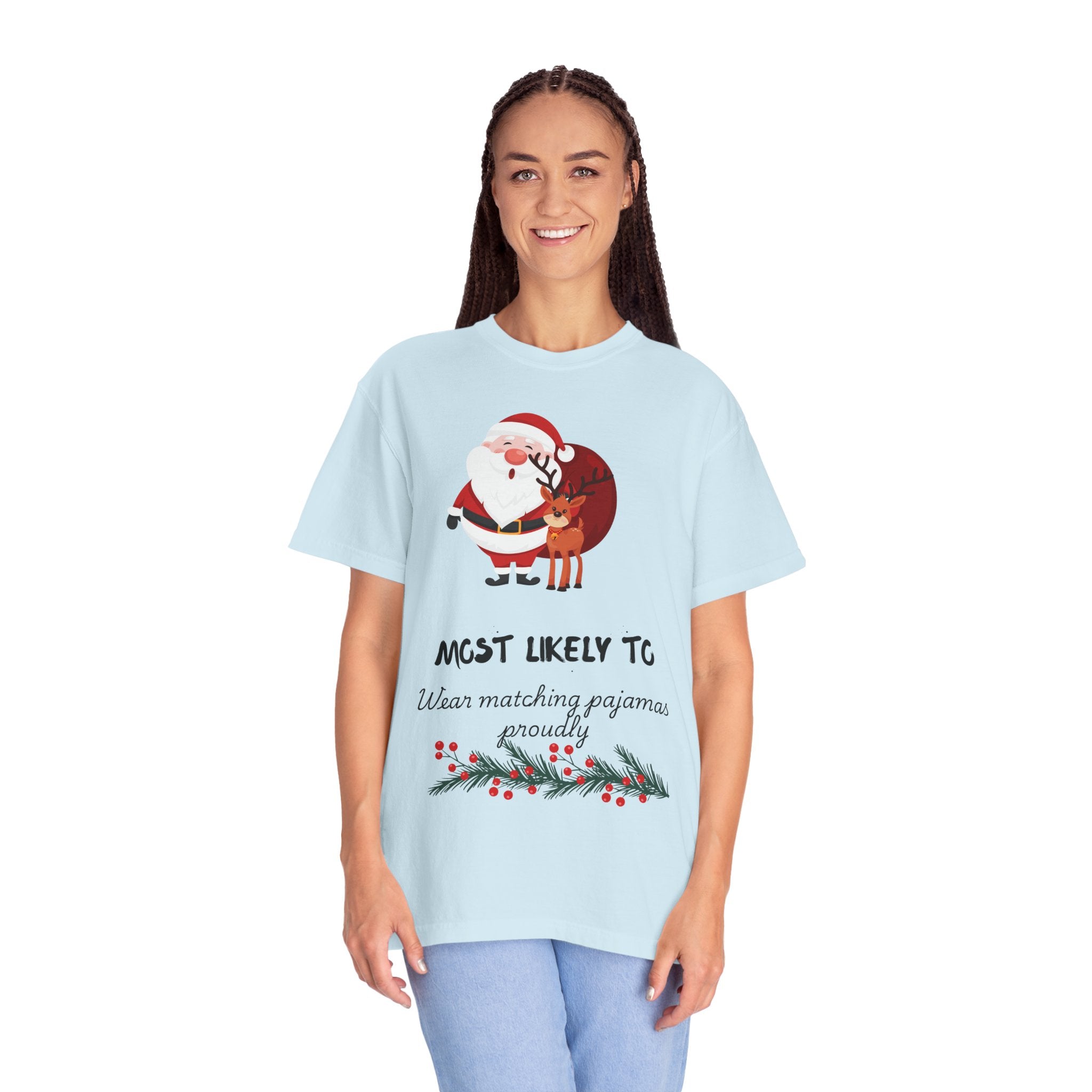 Christmas 'Most Likely To Wear Matching Pajamas Proudly' T-Shirt