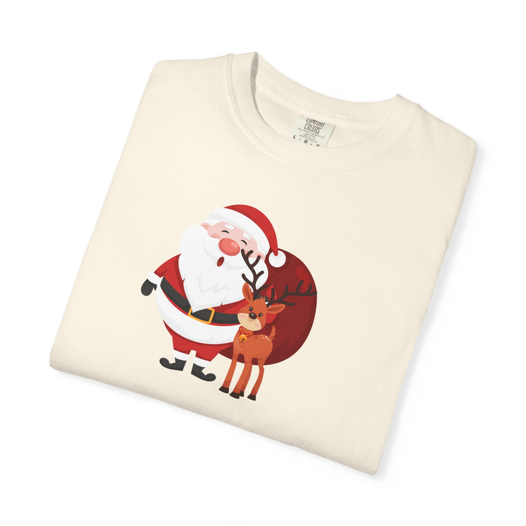 Christmas Shopper T-Shirt - "Most Likely To Start Christmas Shopping in July" Holiday Tee with Santa & Reindeer