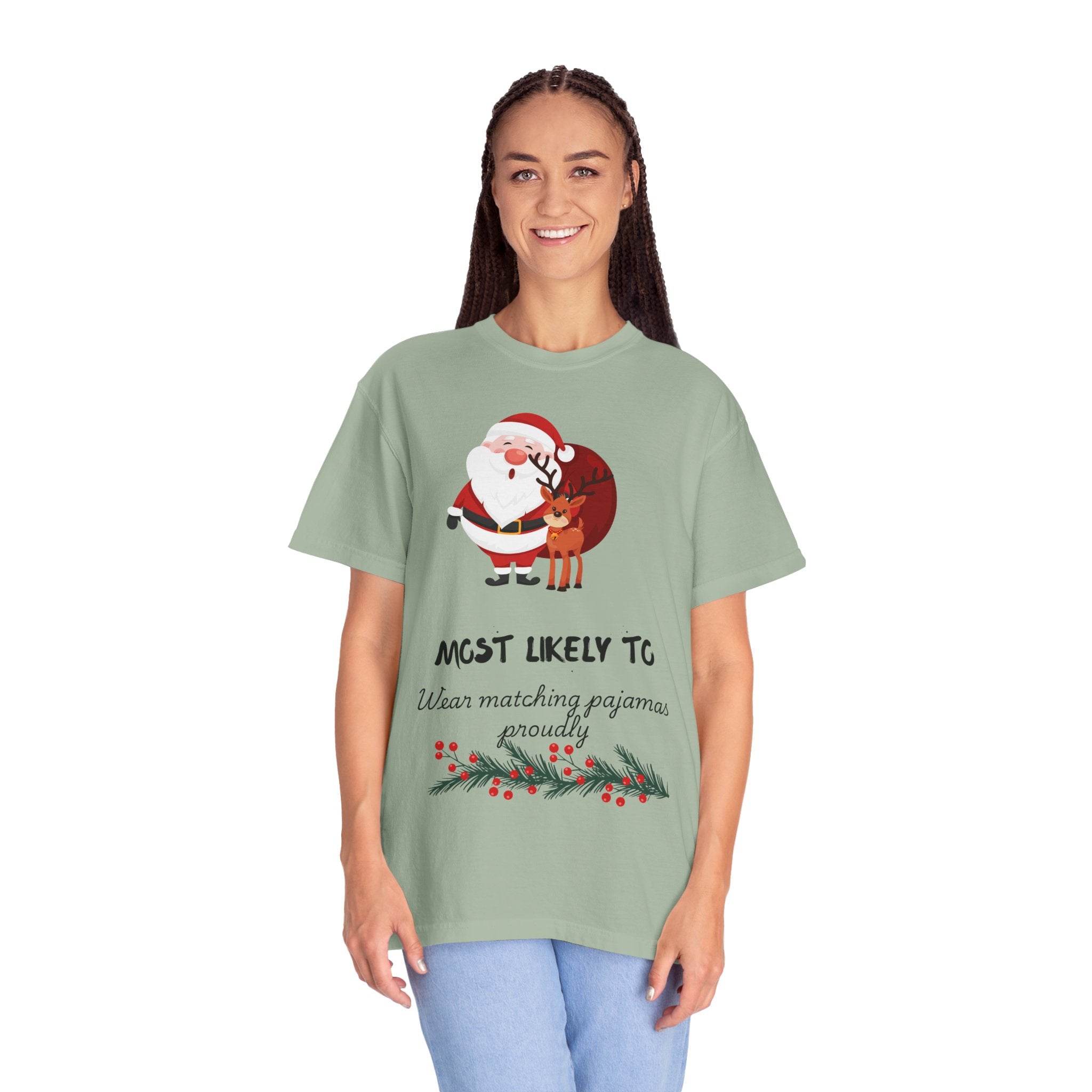 Christmas 'Most Likely To Wear Matching Pajamas Proudly' T-Shirt