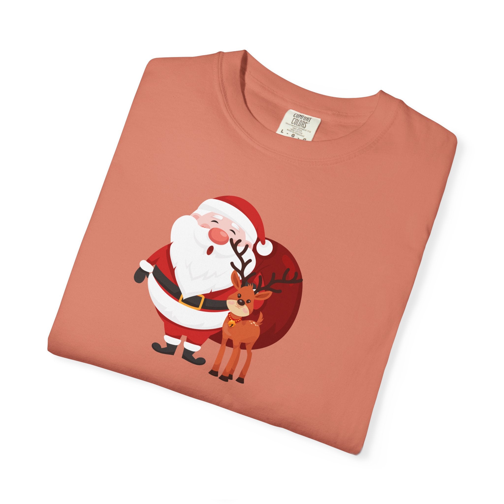 Most Likely To Blame The Dog Christmas T-Shirt — Santa & Reindeer Holiday Tee