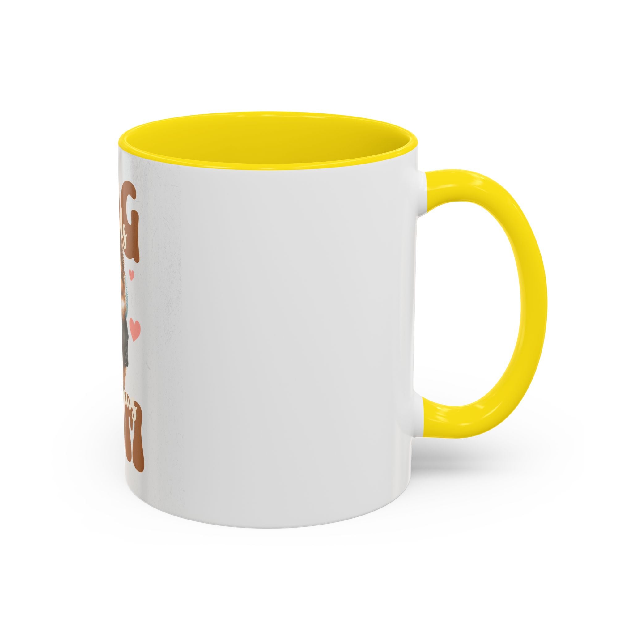 Dog Mom Coffee Mug, Funny Dog Lover Gift, Cute Pet Owner Cup, Pomeranian Mug, Black Handle Coffee Cup