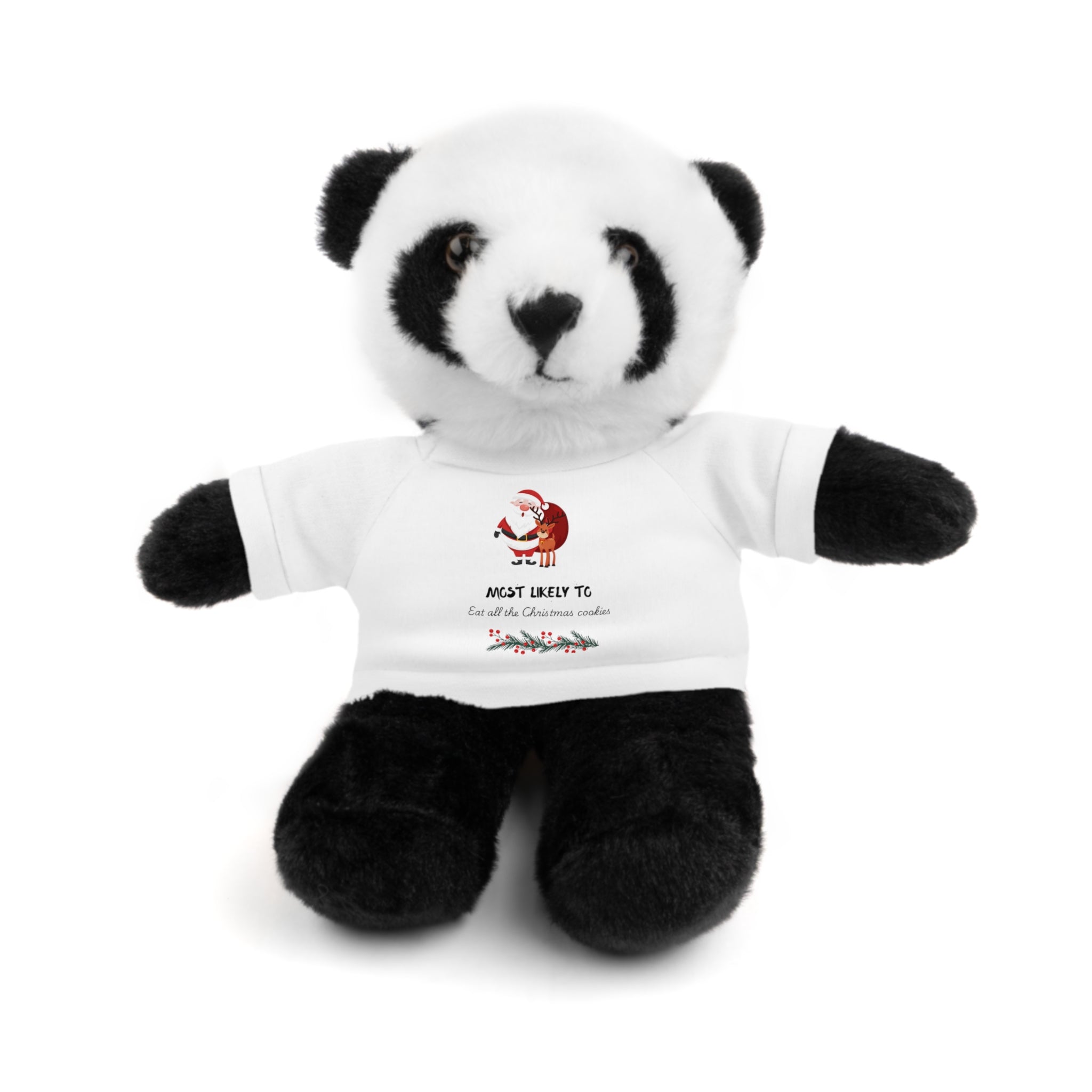 Plush Bear with Printed Tee — Cute Custom Stuffed Animal Gift