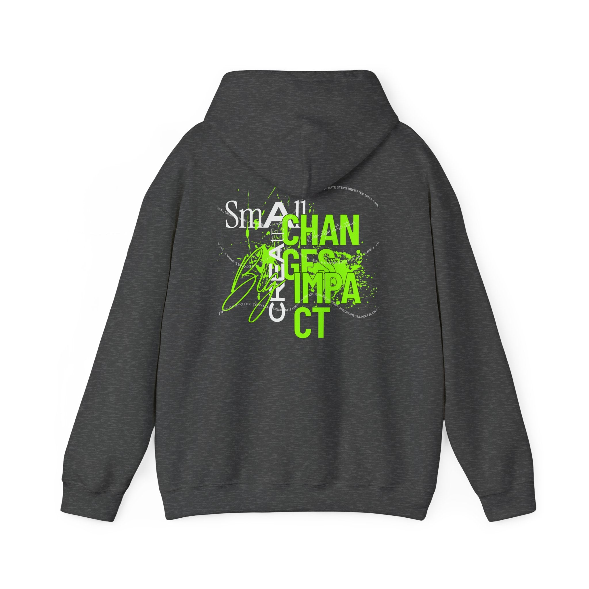 Big Impact Unisex Hoodie, Motivational Sweatshirt, Cozy Gift for Her/Him, College Spirit, Casual Wear, Eco-Friendly Fashion