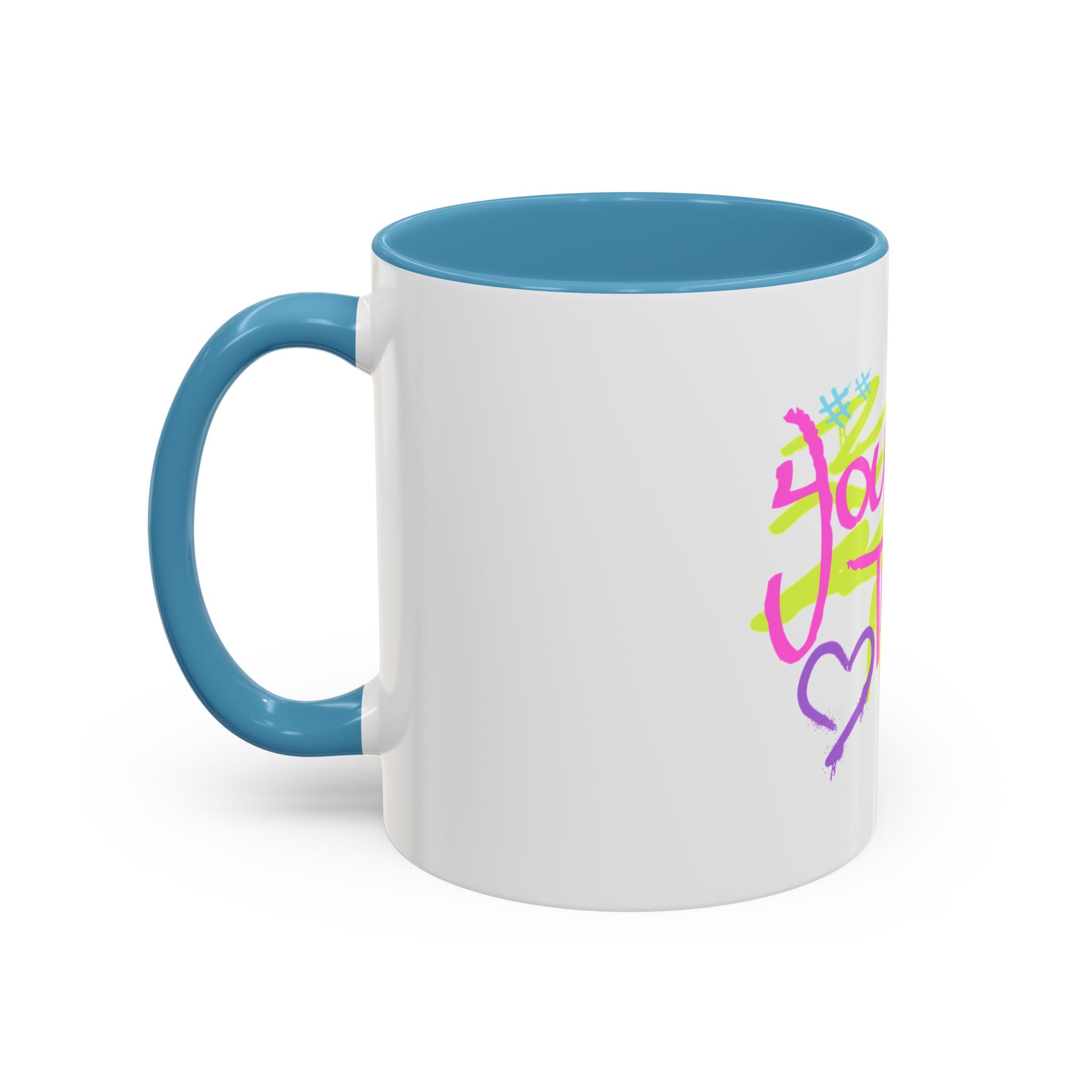 Colorful Motivational Coffee Mug for Self-Care, You Own This, Inspirational Gift, Birthday Present, Home Office Decor, Fun Mug