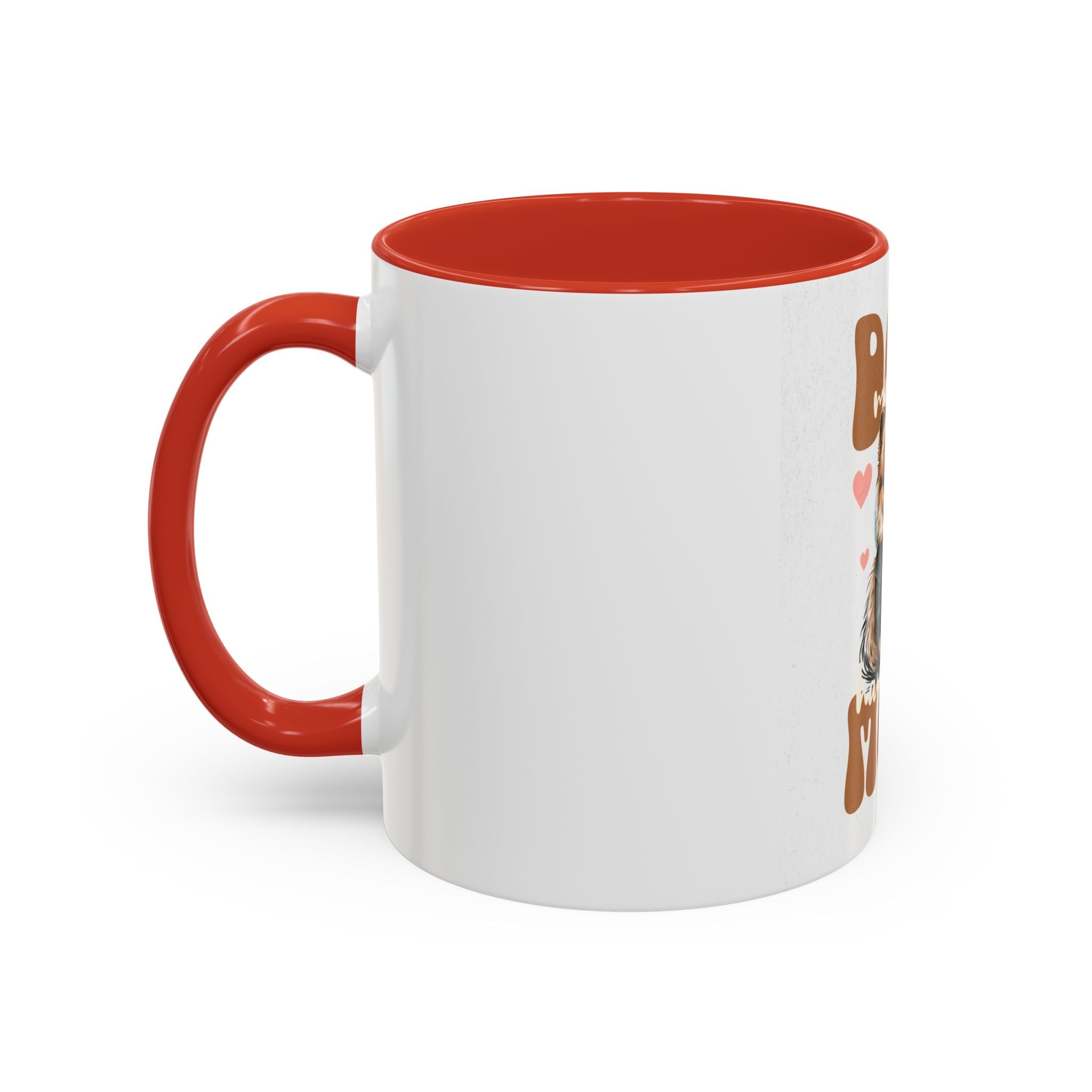 Dog Mom Coffee Mug, Funny Dog Lover Gift, Cute Pet Owner Cup, Pomeranian Mug, Black Handle Coffee Cup