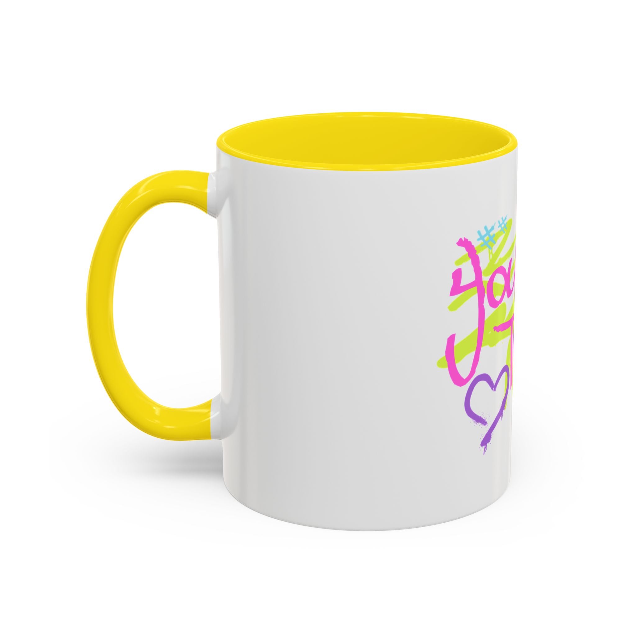 Colorful Motivational Coffee Mug for Self-Care, You Own This, Inspirational Gift, Birthday Present, Home Office Decor, Fun Mug