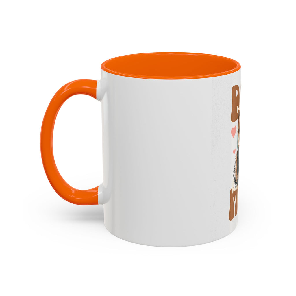 Dog Mom Coffee Mug, Funny Dog Lover Gift, Cute Pet Owner Cup, Pomeranian Mug, Black Handle Coffee Cup