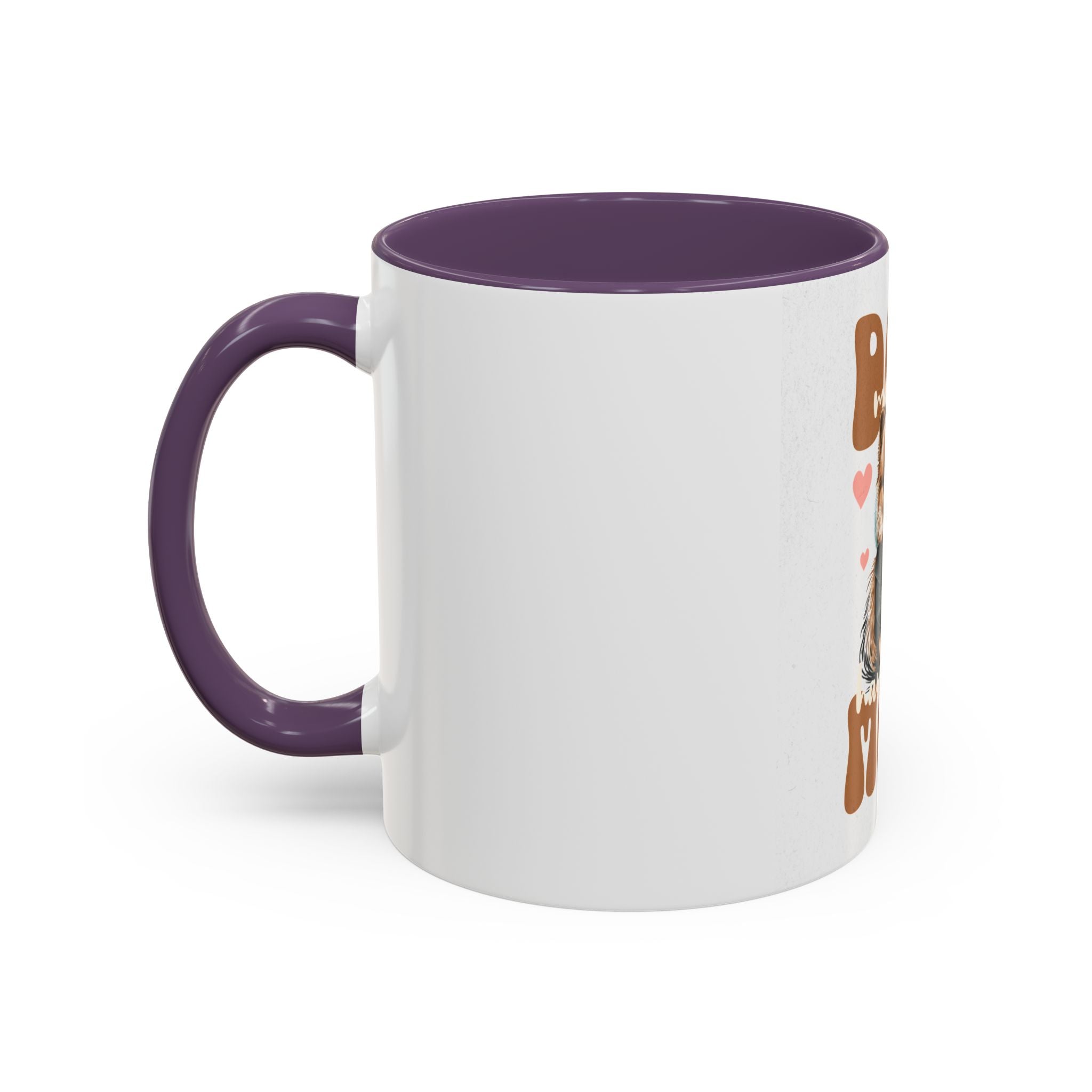 Dog Mom Coffee Mug, Funny Dog Lover Gift, Cute Pet Owner Cup, Pomeranian Mug, Black Handle Coffee Cup