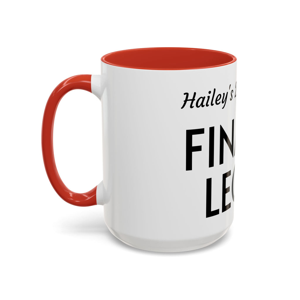 Finally Legal Coffee Mug — Personalized 21st Birthday Accent Mug