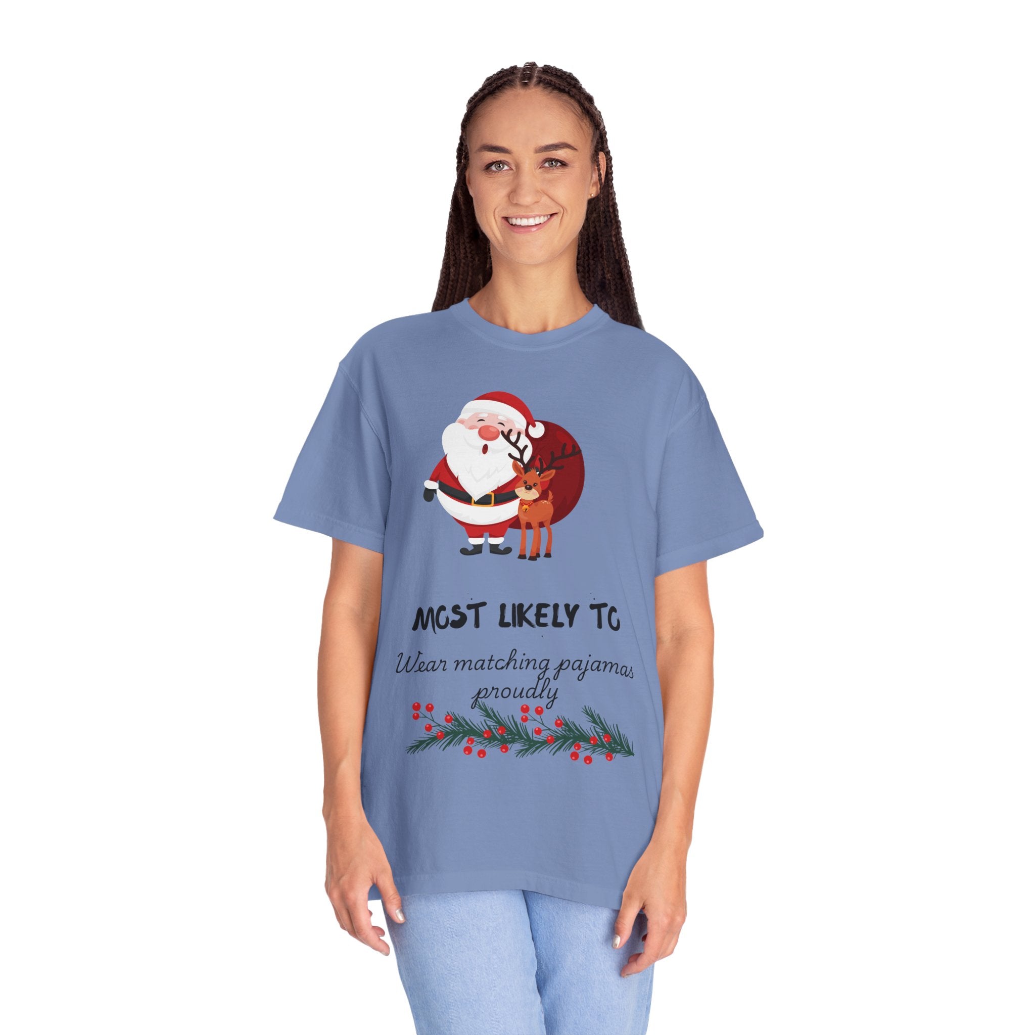 Christmas 'Most Likely To Wear Matching Pajamas Proudly' T-Shirt