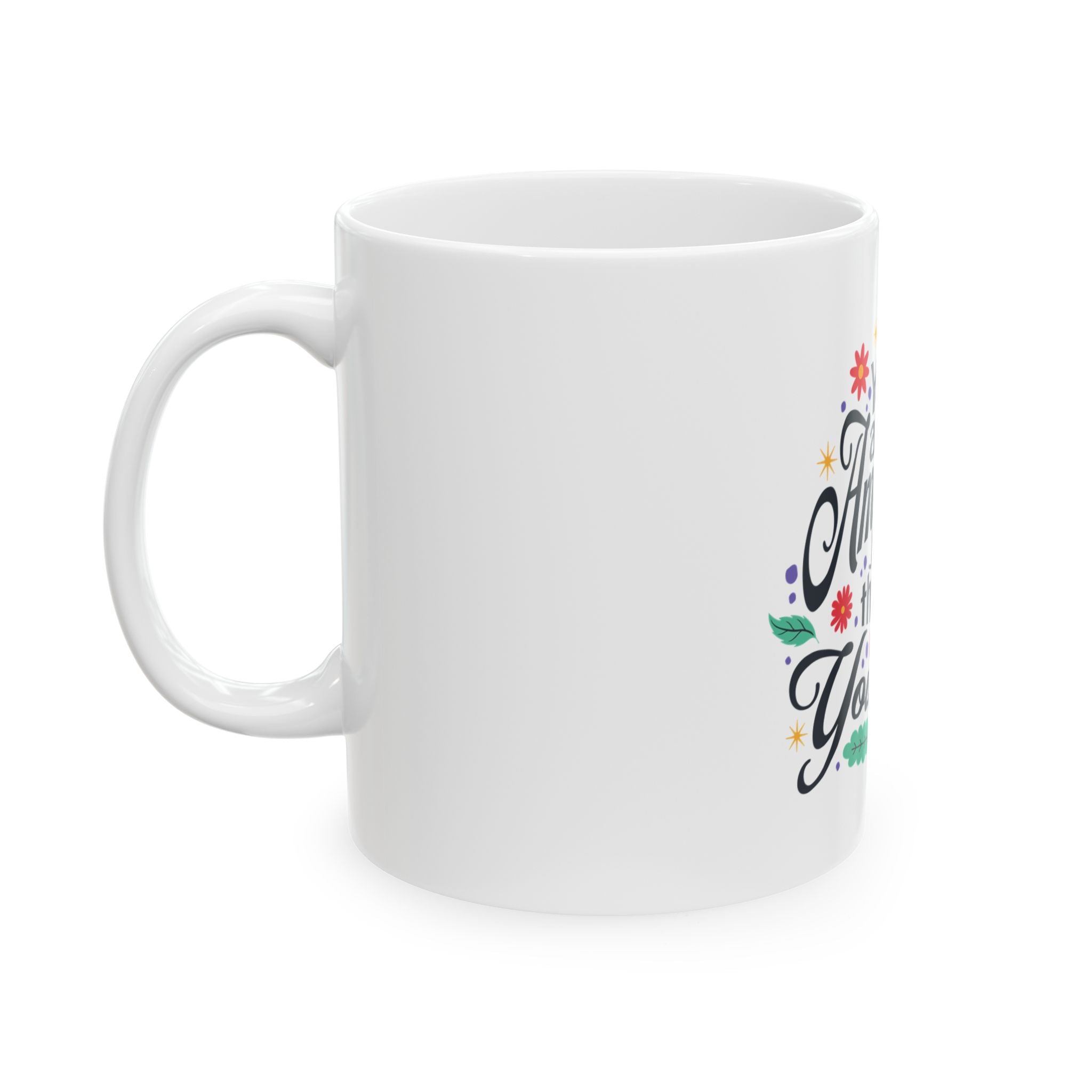 Inspirational Ceramic Mug - You Are Amazing, Motivational Gift, Coffee Cup for Her, Birthday Present, Office Decor
