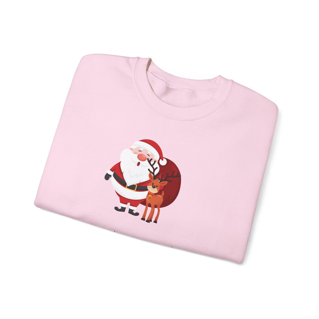 Christmas Sweatshirt "Most Likely To Wear Matching Pajamas" – Cute Santa & Reindeer Holiday Crewneck