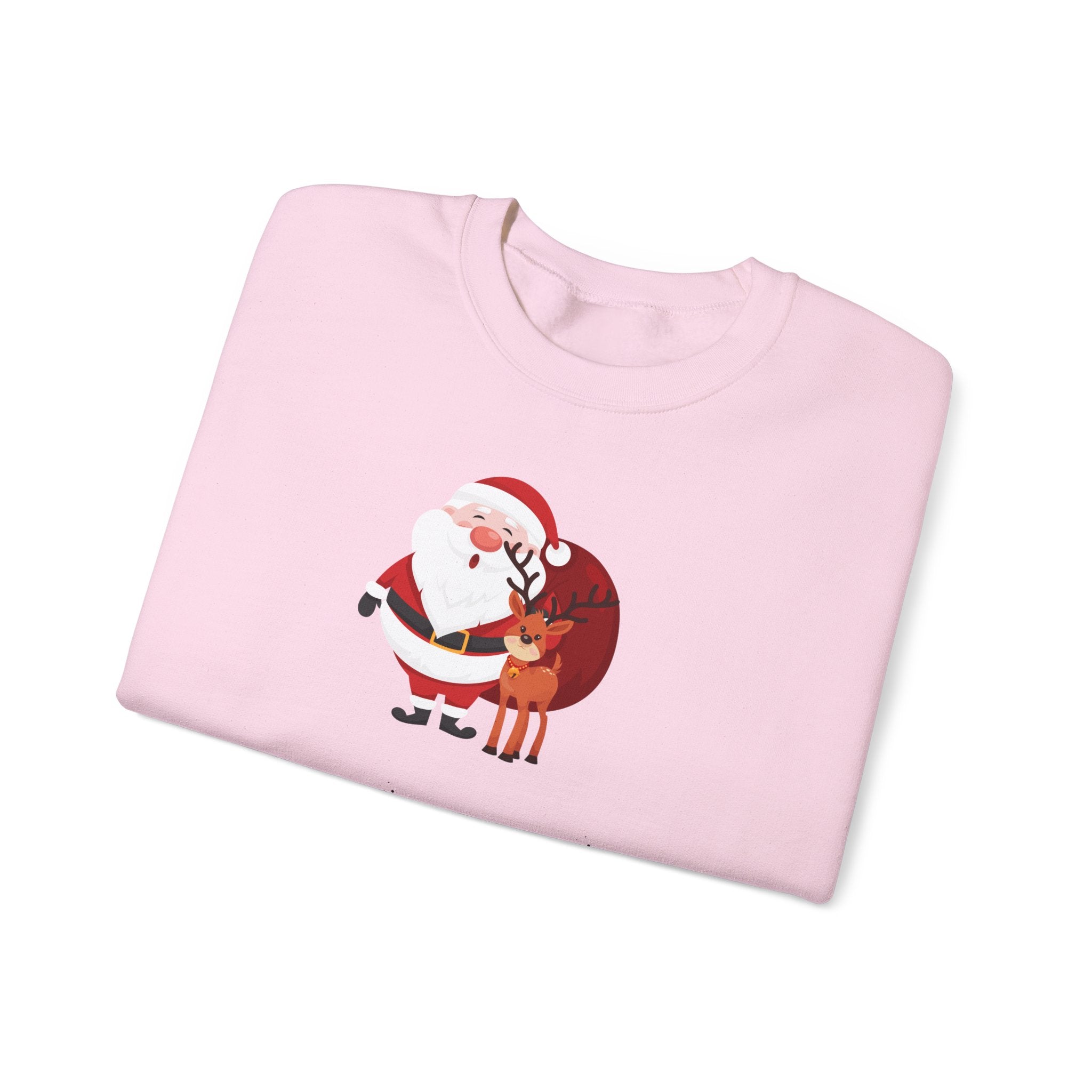 Christmas Sweatshirt "Most Likely To Wear Matching Pajamas" – Cute Santa & Reindeer Holiday Crewneck