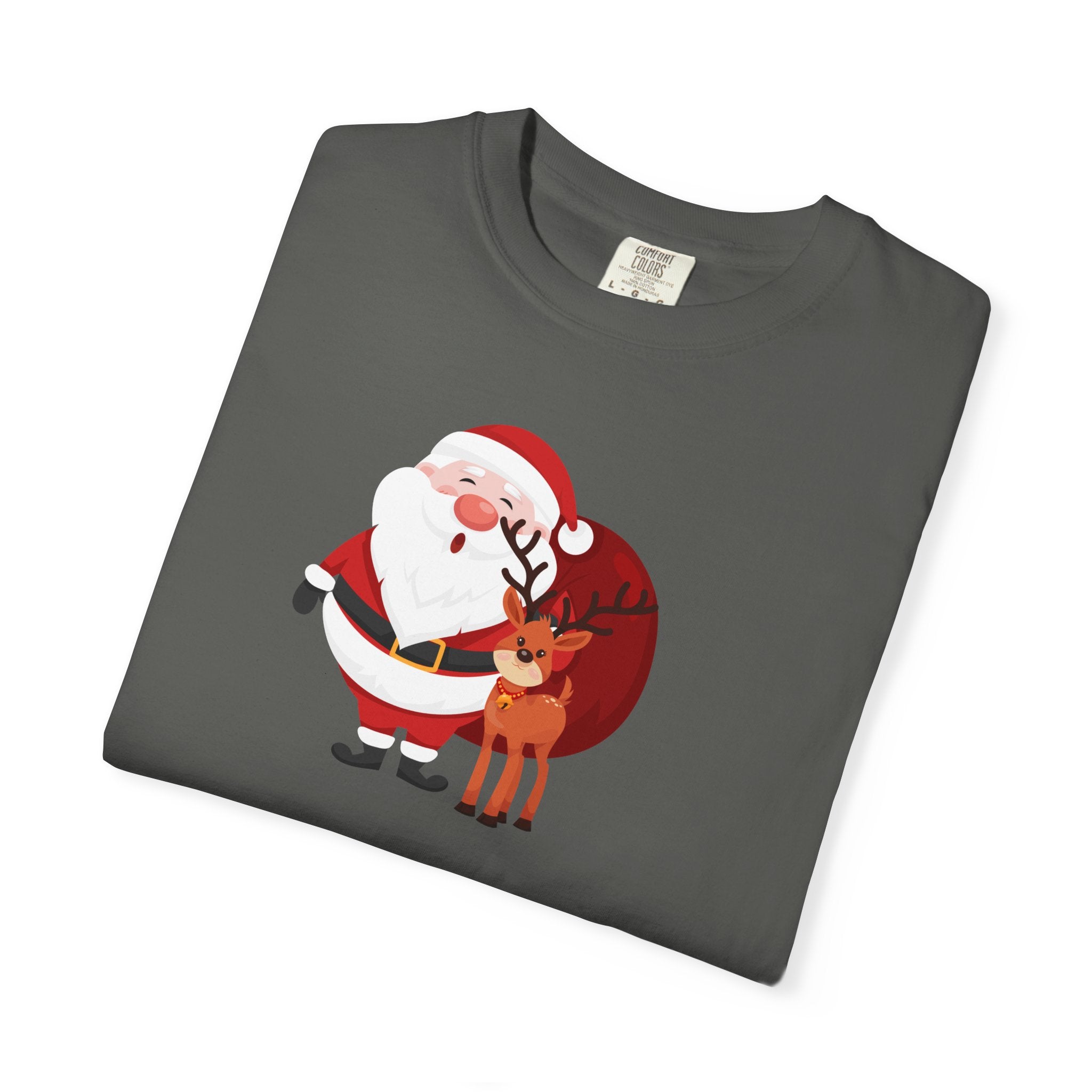 Christmas Shopper T-Shirt - "Most Likely To Start Christmas Shopping in July" Holiday Tee with Santa & Reindeer