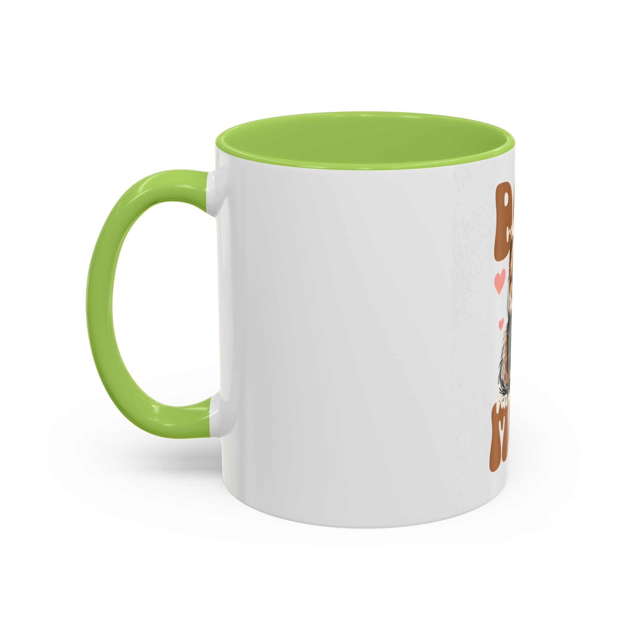 Dog Mom Coffee Mug, Funny Dog Lover Gift, Cute Pet Owner Cup, Pomeranian Mug, Black Handle Coffee Cup
