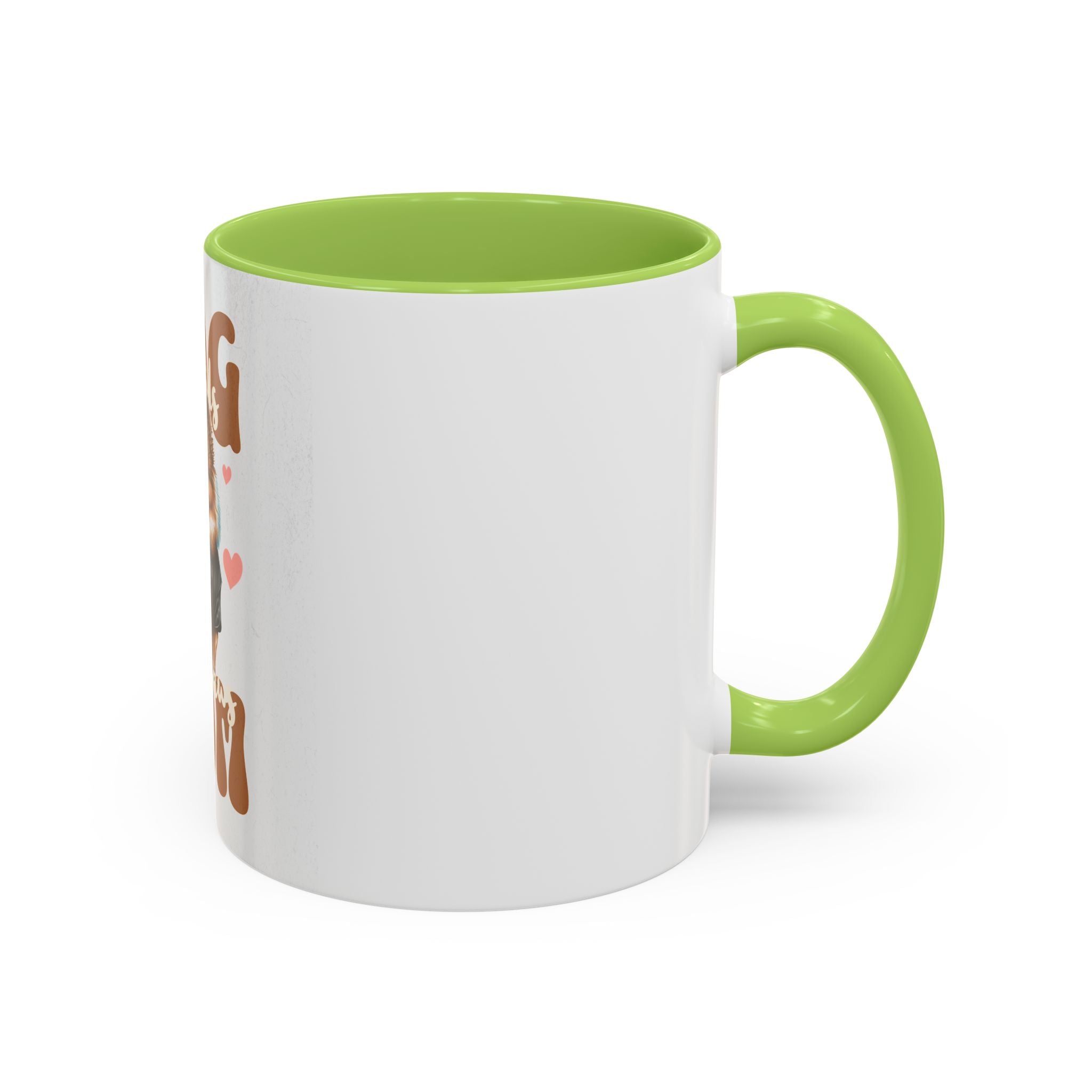 Dog Mom Coffee Mug, Funny Dog Lover Gift, Cute Pet Owner Cup, Pomeranian Mug, Black Handle Coffee Cup