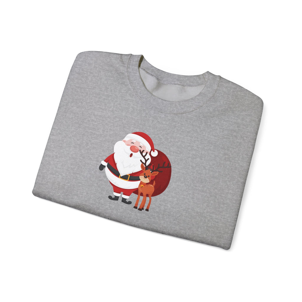 Christmas Sweatshirt "Most Likely To Wear Matching Pajamas" – Cute Santa & Reindeer Holiday Crewneck