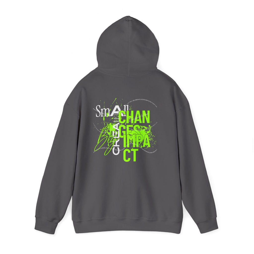 Big Impact Unisex Hoodie, Motivational Sweatshirt, Cozy Gift for Her/Him, College Spirit, Casual Wear, Eco-Friendly Fashion