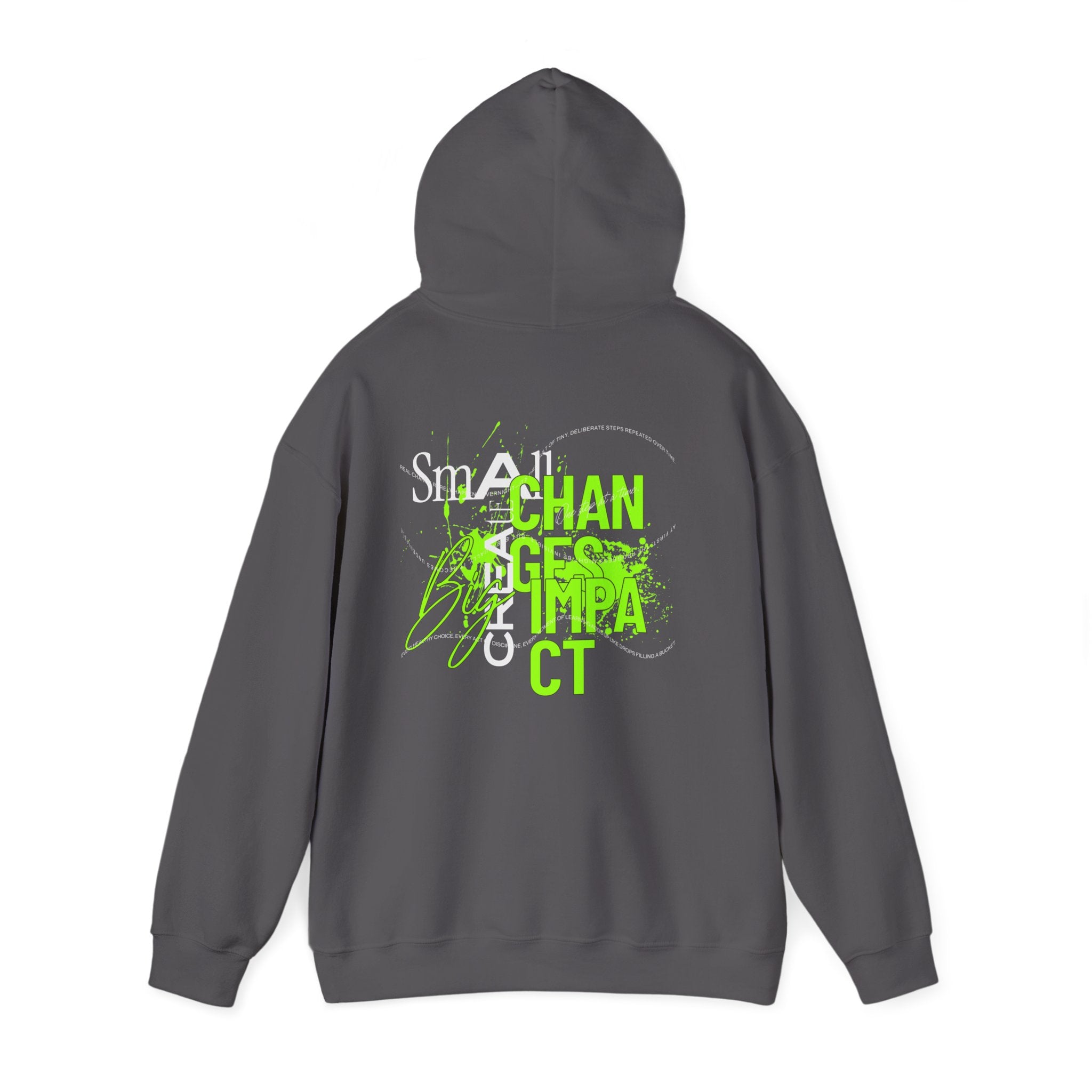 Big Impact Unisex Hoodie, Motivational Sweatshirt, Cozy Gift for Her/Him, College Spirit, Casual Wear, Eco-Friendly Fashion