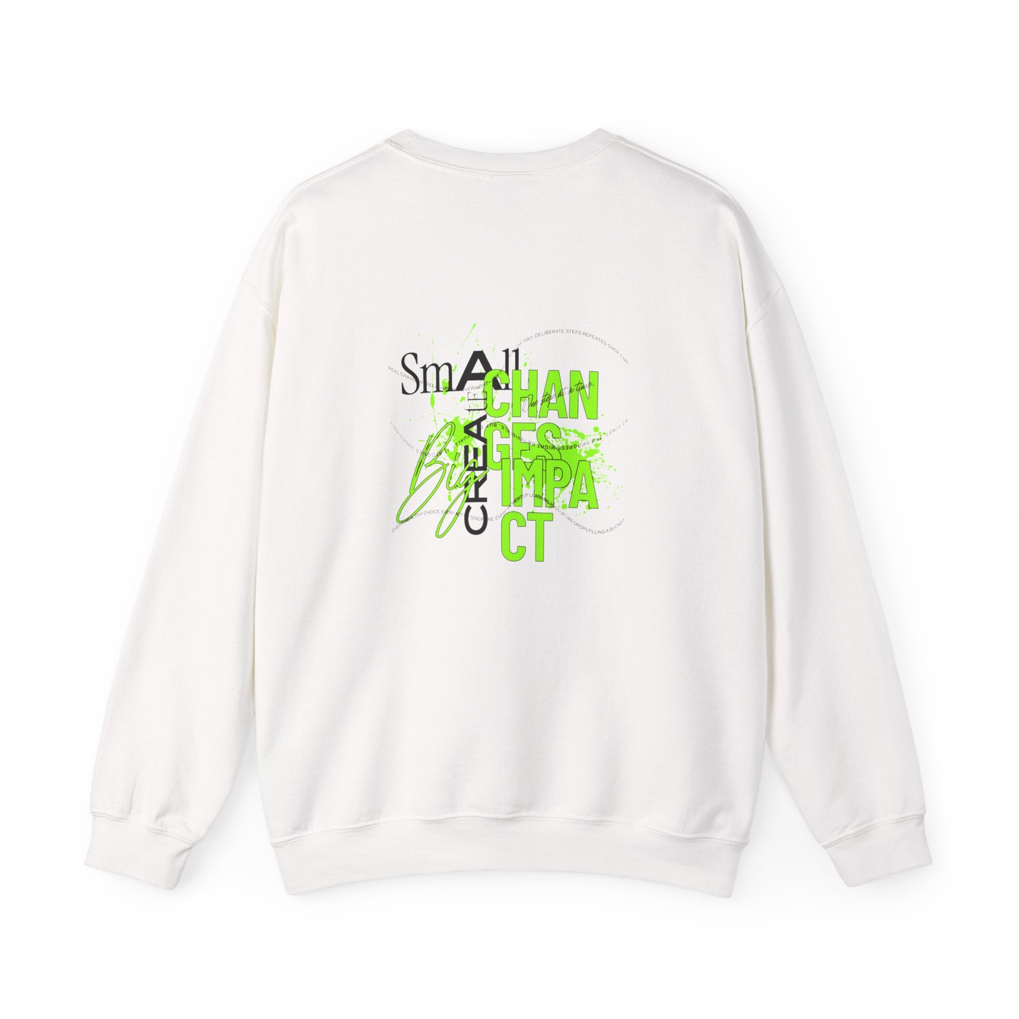 Eco-Friendly Impact Crewneck Sweatshirt | Unisex Sustainable Apparel, Green Lifestyle, Casual Wear, Gift for Change Makers, Organic Fashion