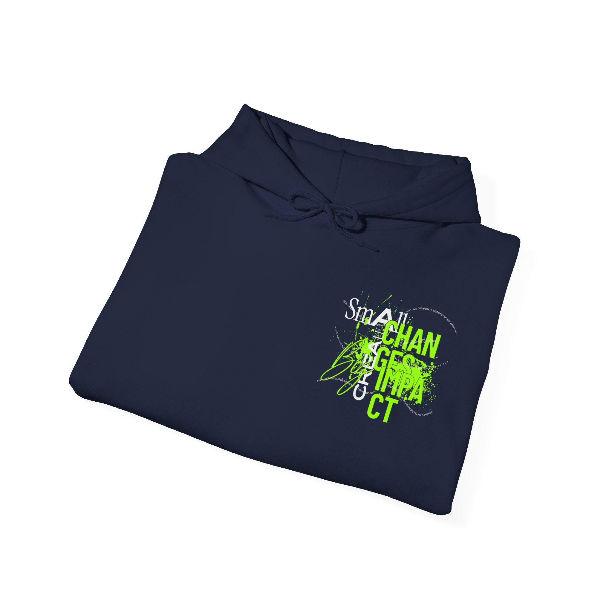 Big Impact Unisex Hoodie, Motivational Sweatshirt, Cozy Gift for Her/Him, College Spirit, Casual Wear, Eco-Friendly Fashion