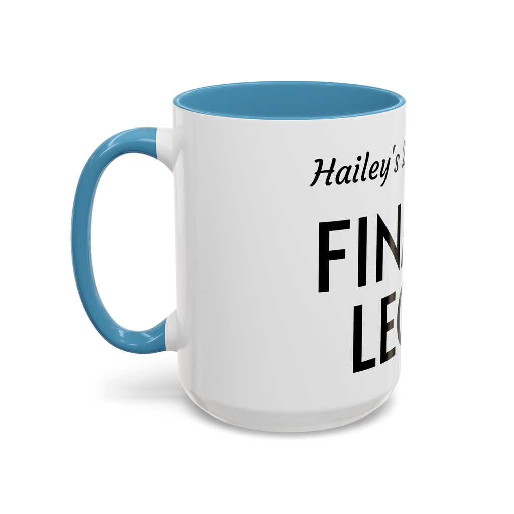 Finally Legal Coffee Mug — Personalized 21st Birthday Accent Mug