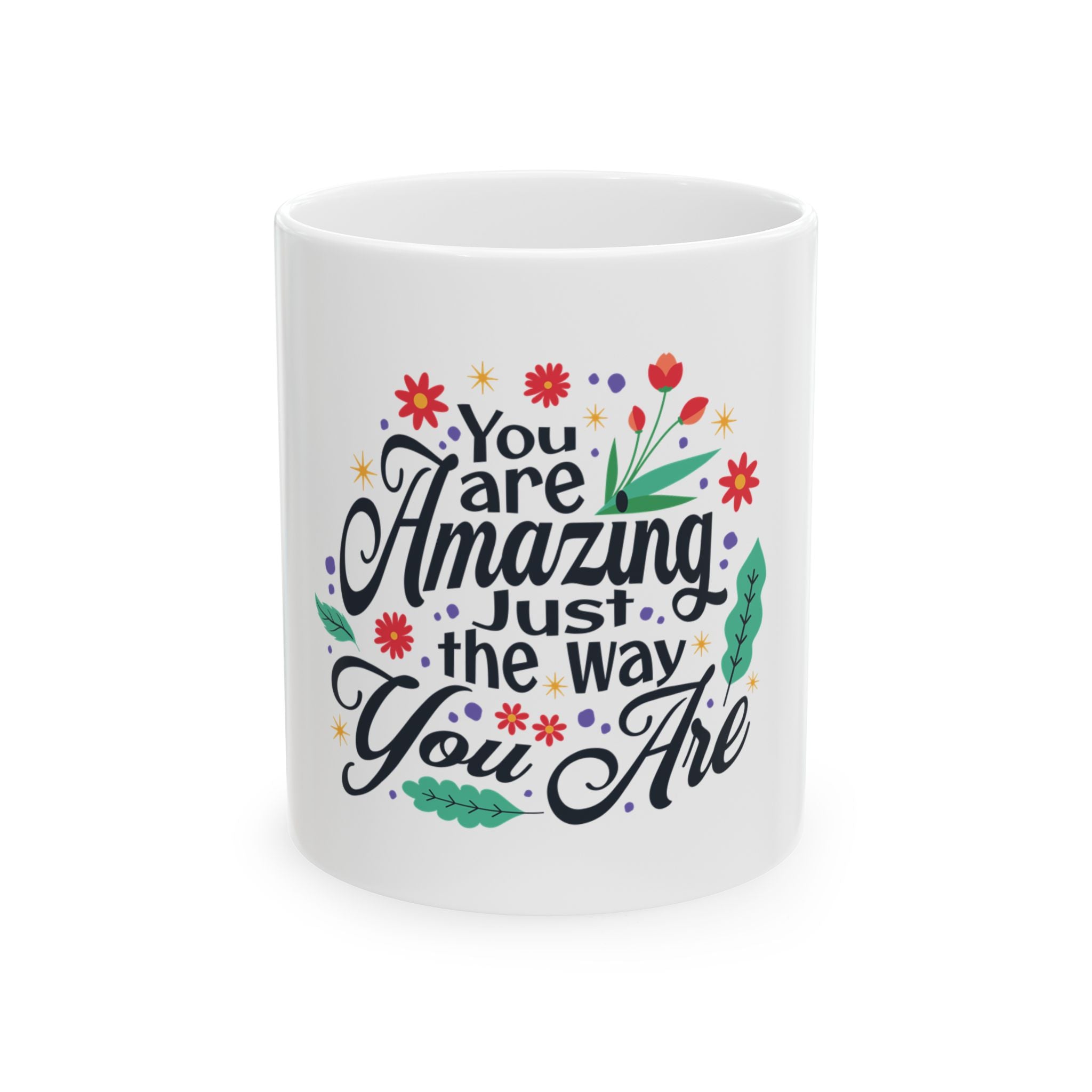 Inspirational Ceramic Mug - You Are Amazing, Motivational Gift, Coffee Cup for Her, Birthday Present, Office Decor