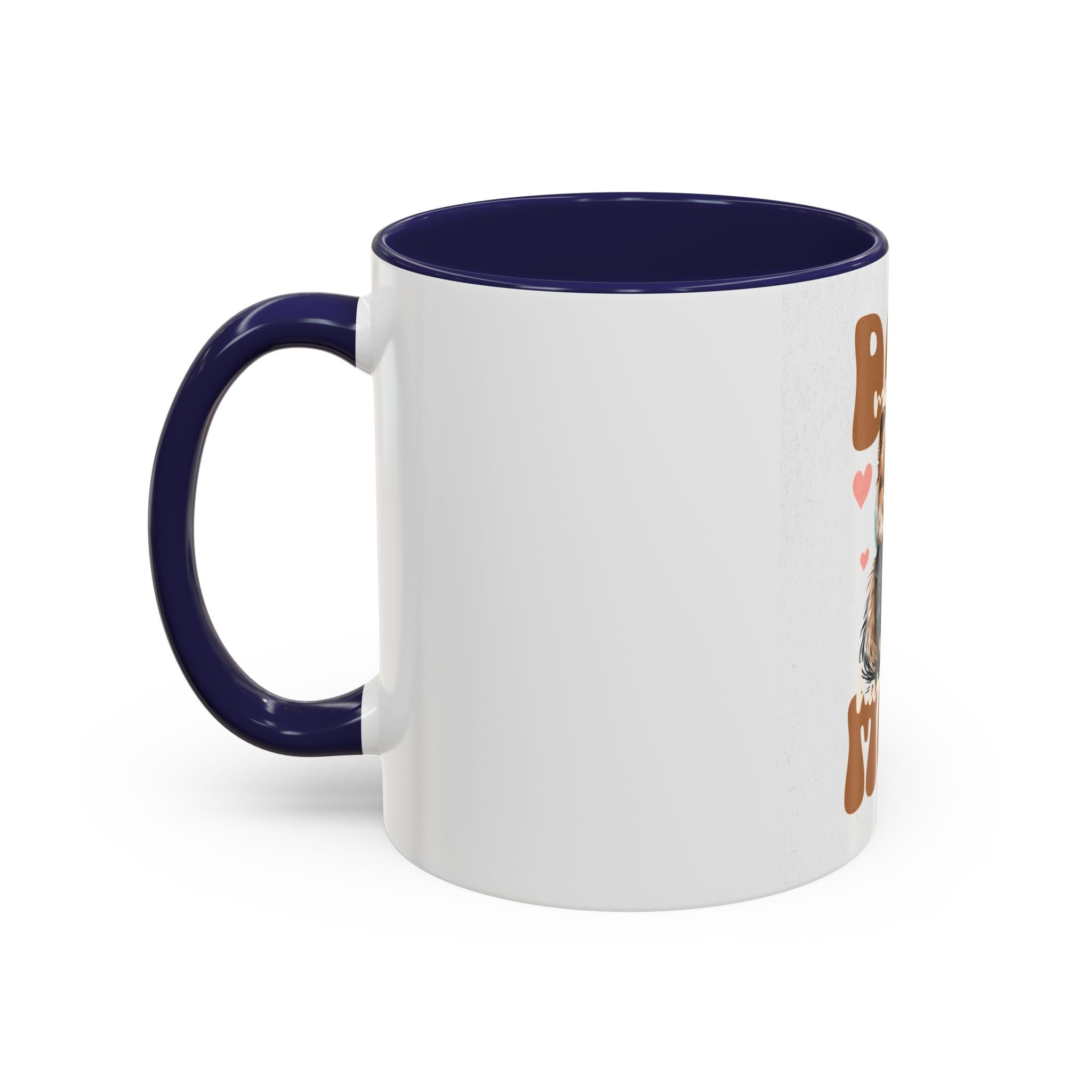 Dog Mom Coffee Mug, Funny Dog Lover Gift, Cute Pet Owner Cup, Pomeranian Mug, Black Handle Coffee Cup