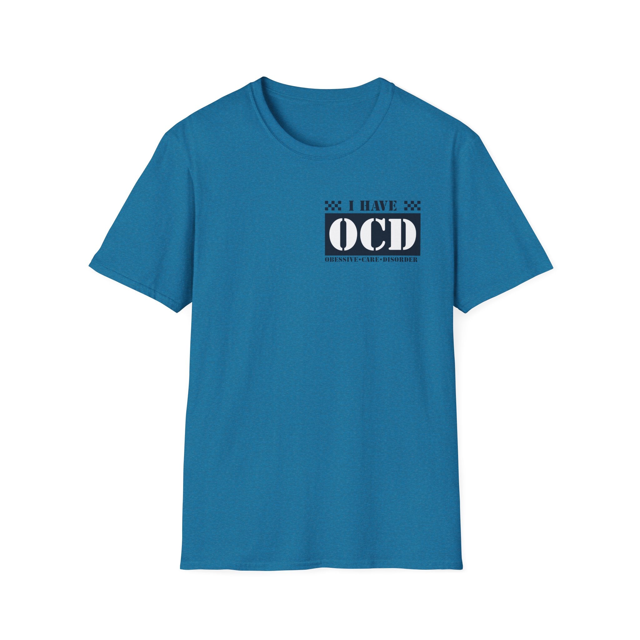 Unisex Softstyle T-Shirt with 'I Have OCD' Design, Funny Tee, Mental Health Awareness Shirt, Gift for Friends, Casual Wear