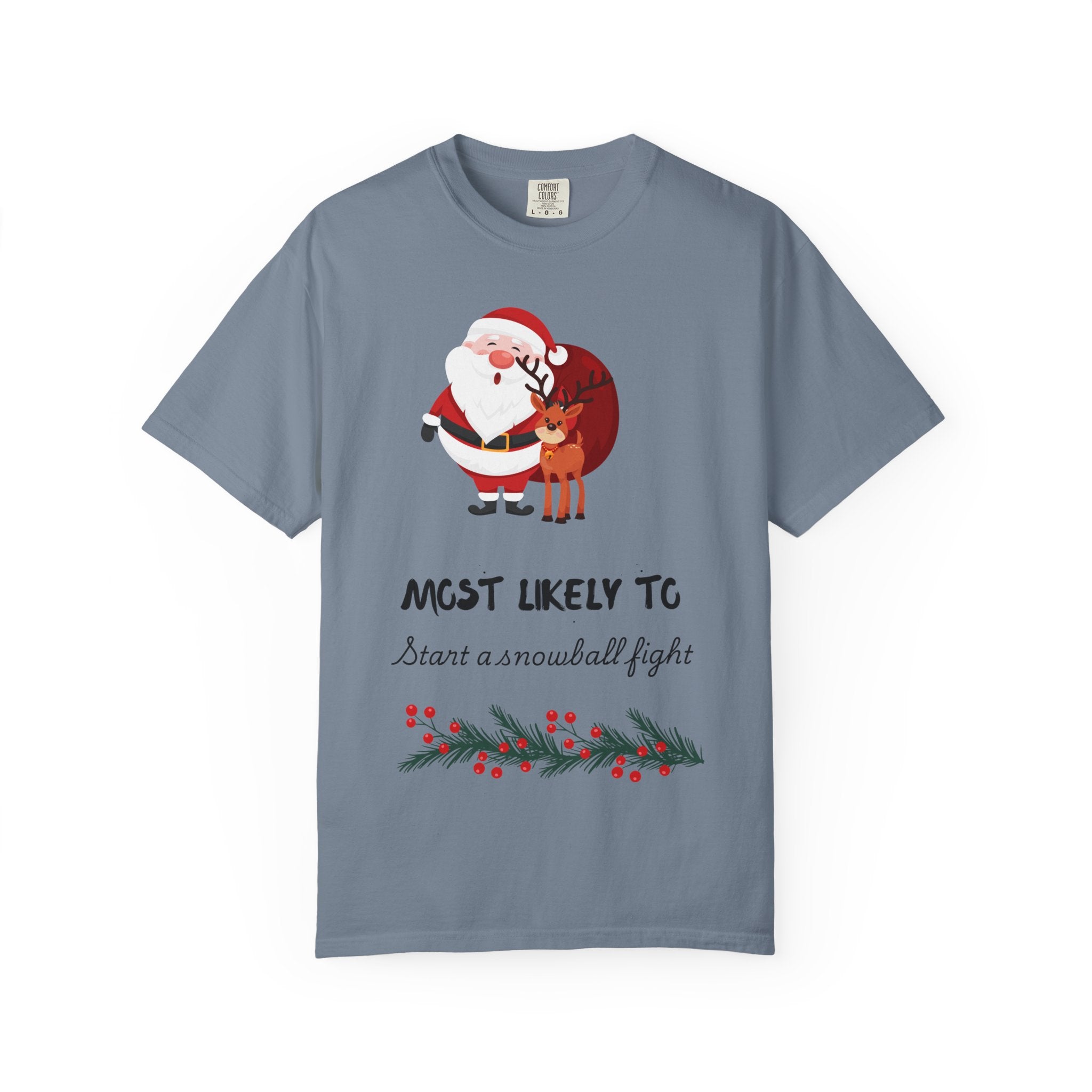 Most Likely to Start a Snowball Fight Christmas T-Shirt