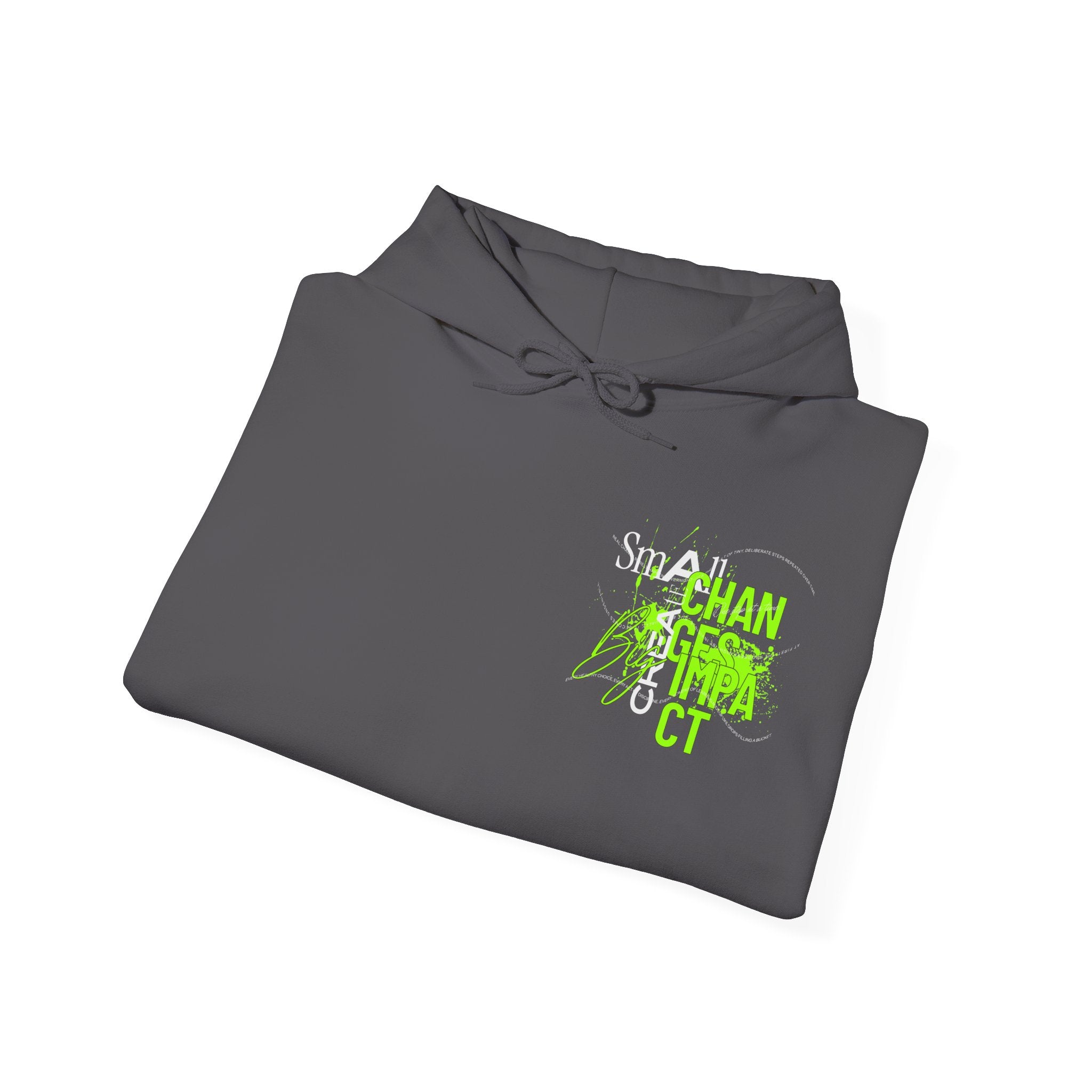 Big Impact Unisex Hoodie, Motivational Sweatshirt, Cozy Gift for Her/Him, College Spirit, Casual Wear, Eco-Friendly Fashion