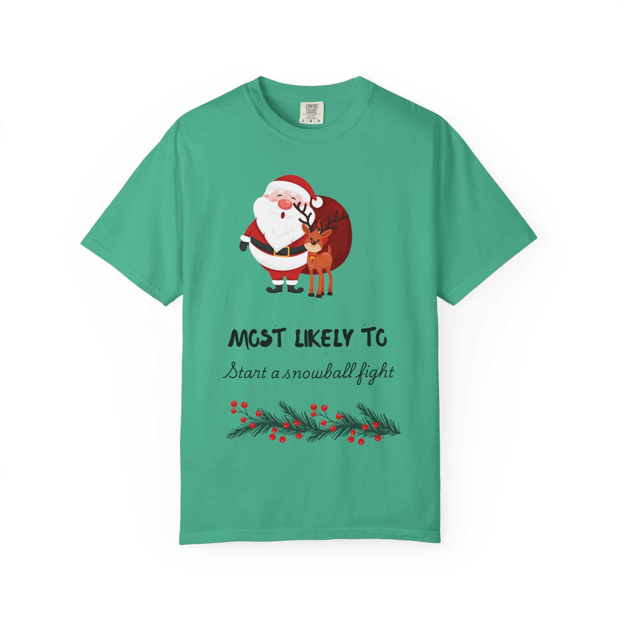 Most Likely to Start a Snowball Fight Christmas T-Shirt