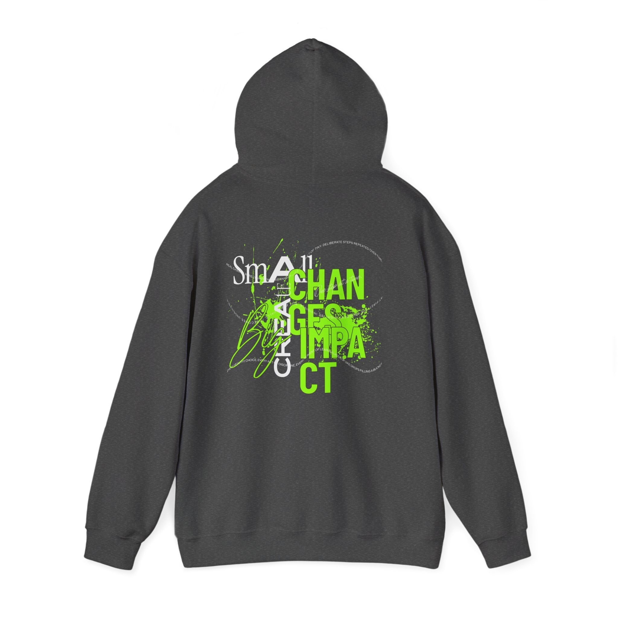 Big Impact Unisex Hoodie, Motivational Sweatshirt, Cozy Gift for Her/Him, College Spirit, Casual Wear, Eco-Friendly Fashion